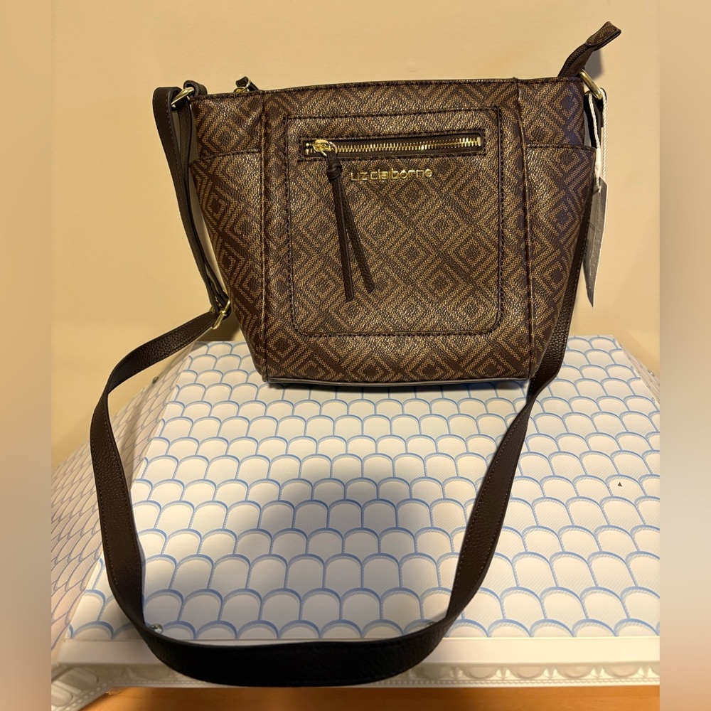Liz Claiborne Brown Crossbody Bag